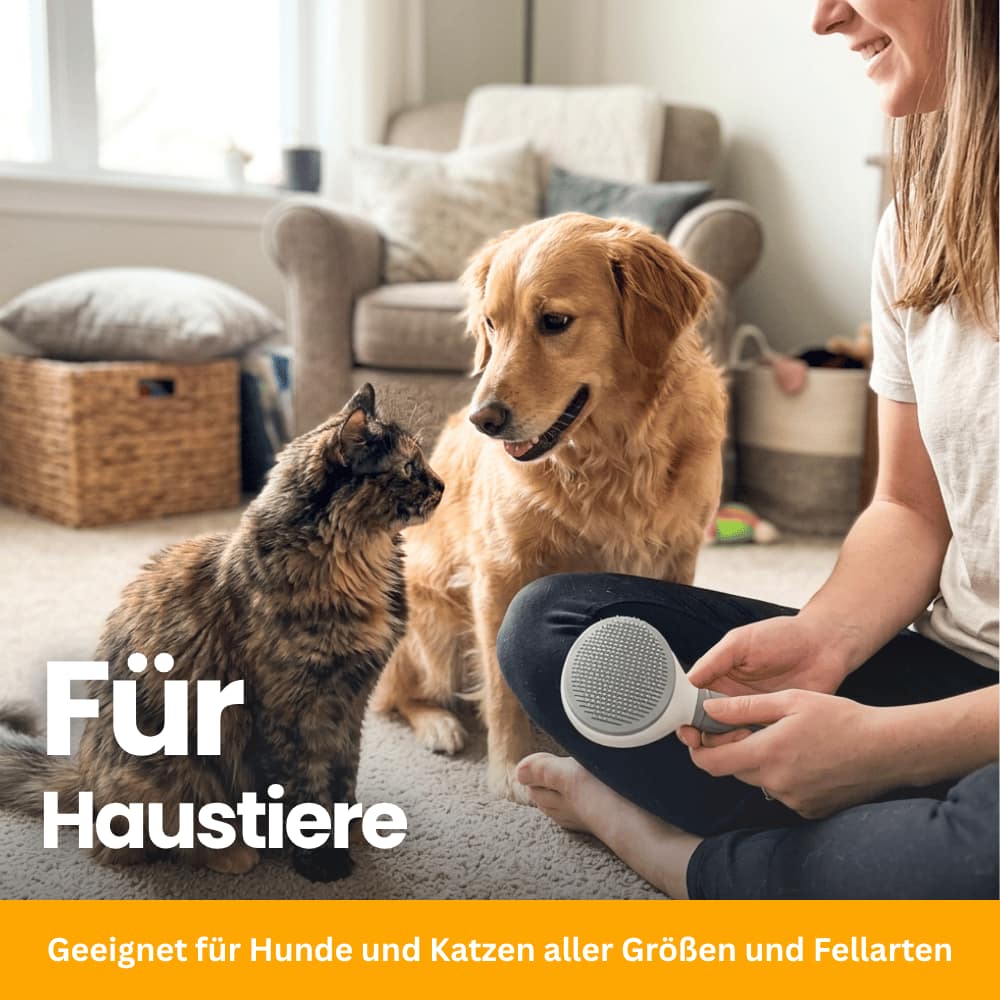 FurClean - Sanfte Pflegebürste für Hunde & Katzen