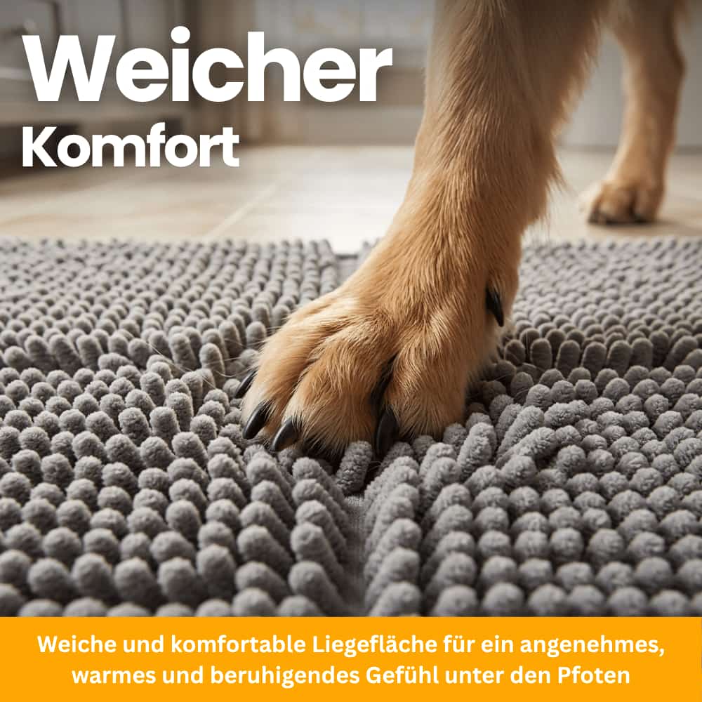 Saugstarke Pfotenmatte für Hunde