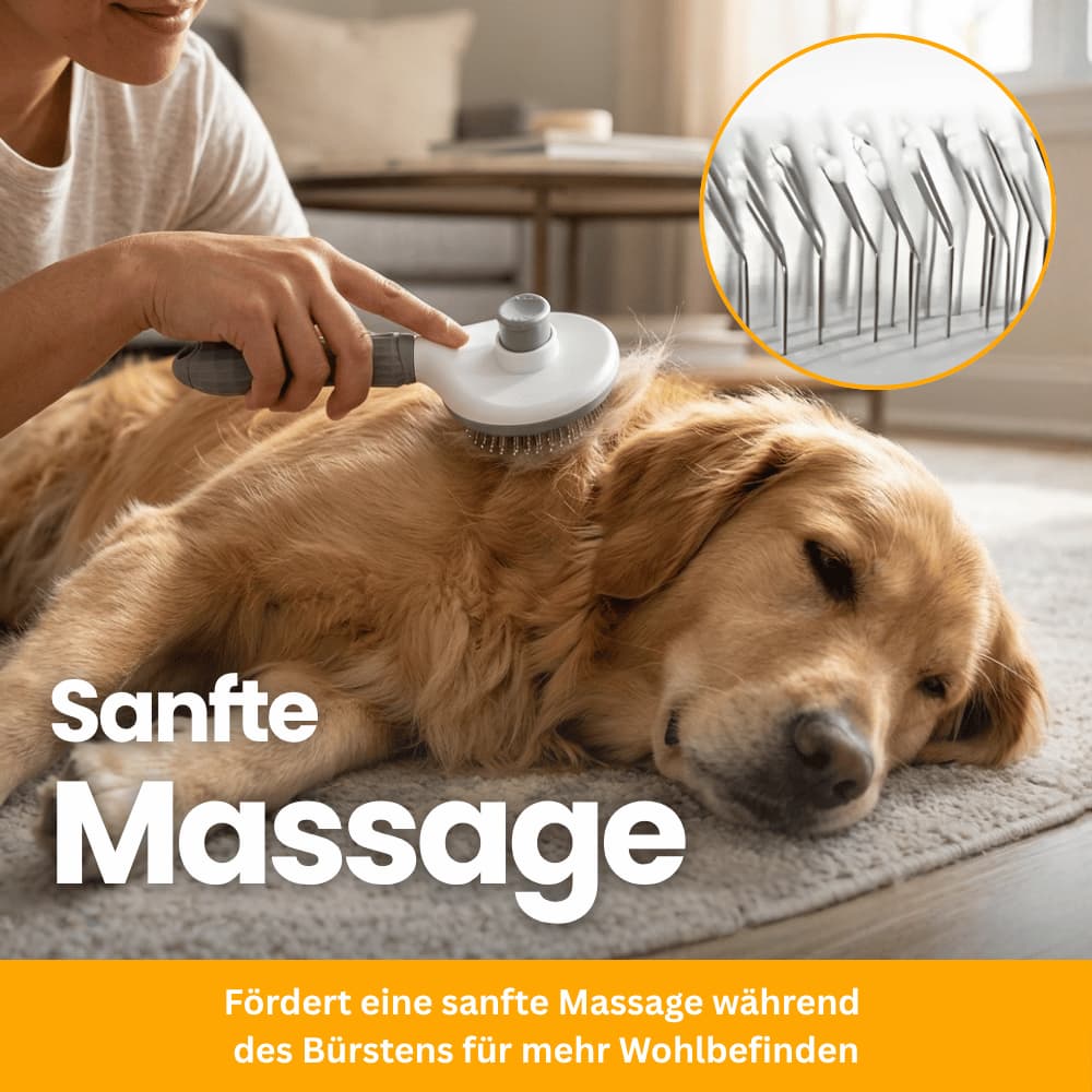 FurClean - Sanfte Pflegebürste für Hunde & Katzen