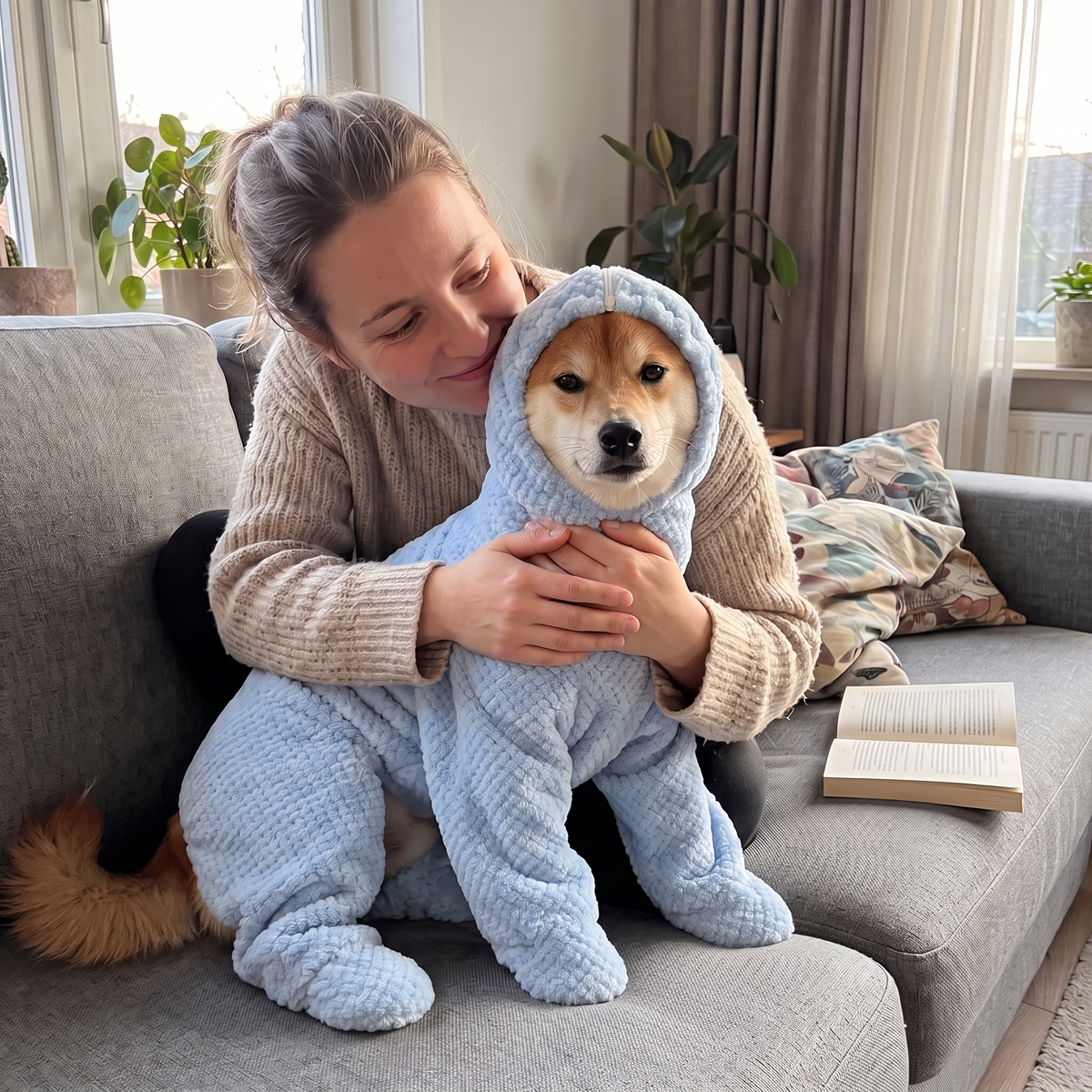 FluffDry Hunde-Bademantel – Kuscheln nach dem Bad