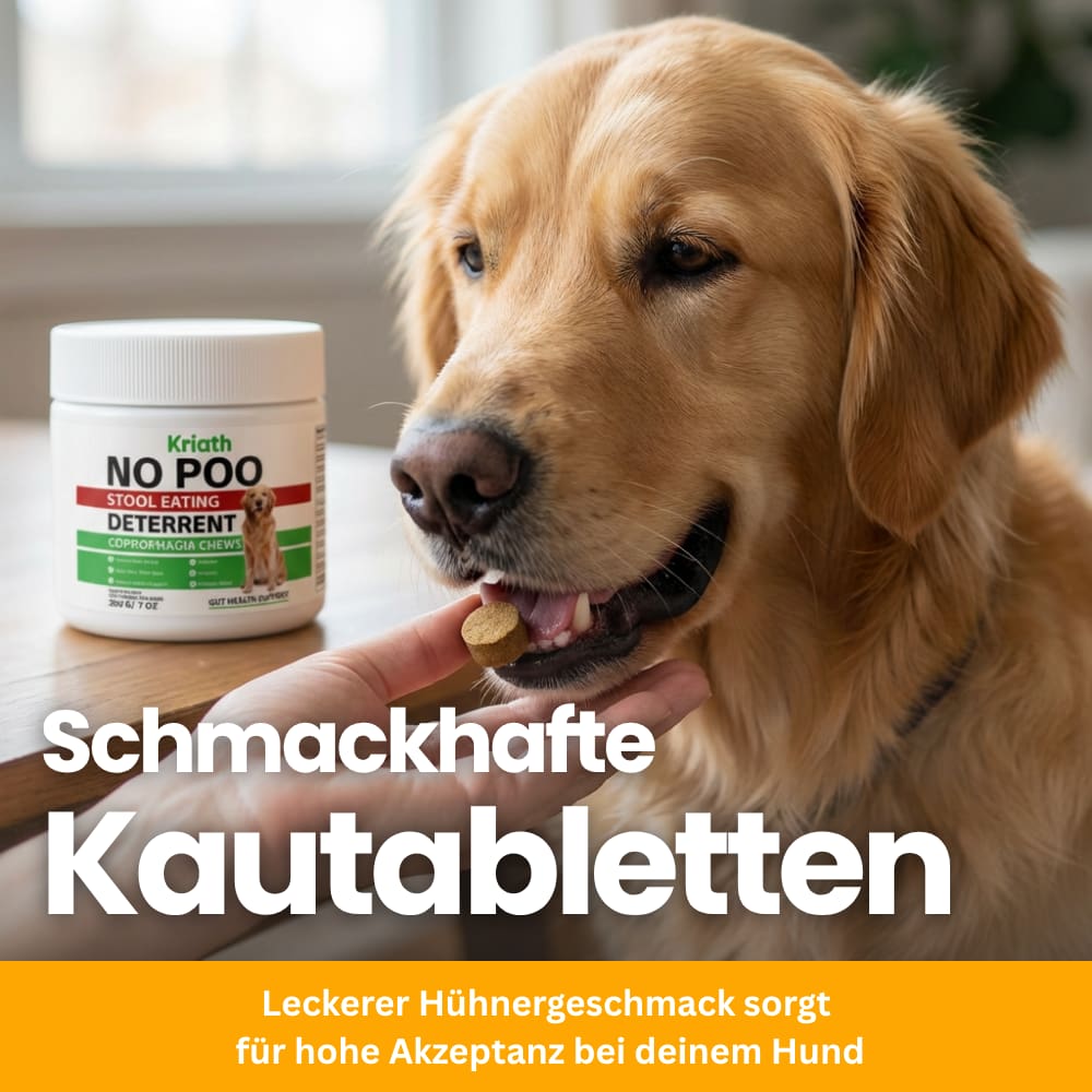 Verdauungskomplex für Hunde - Kautabletten gegen Kotfressen
