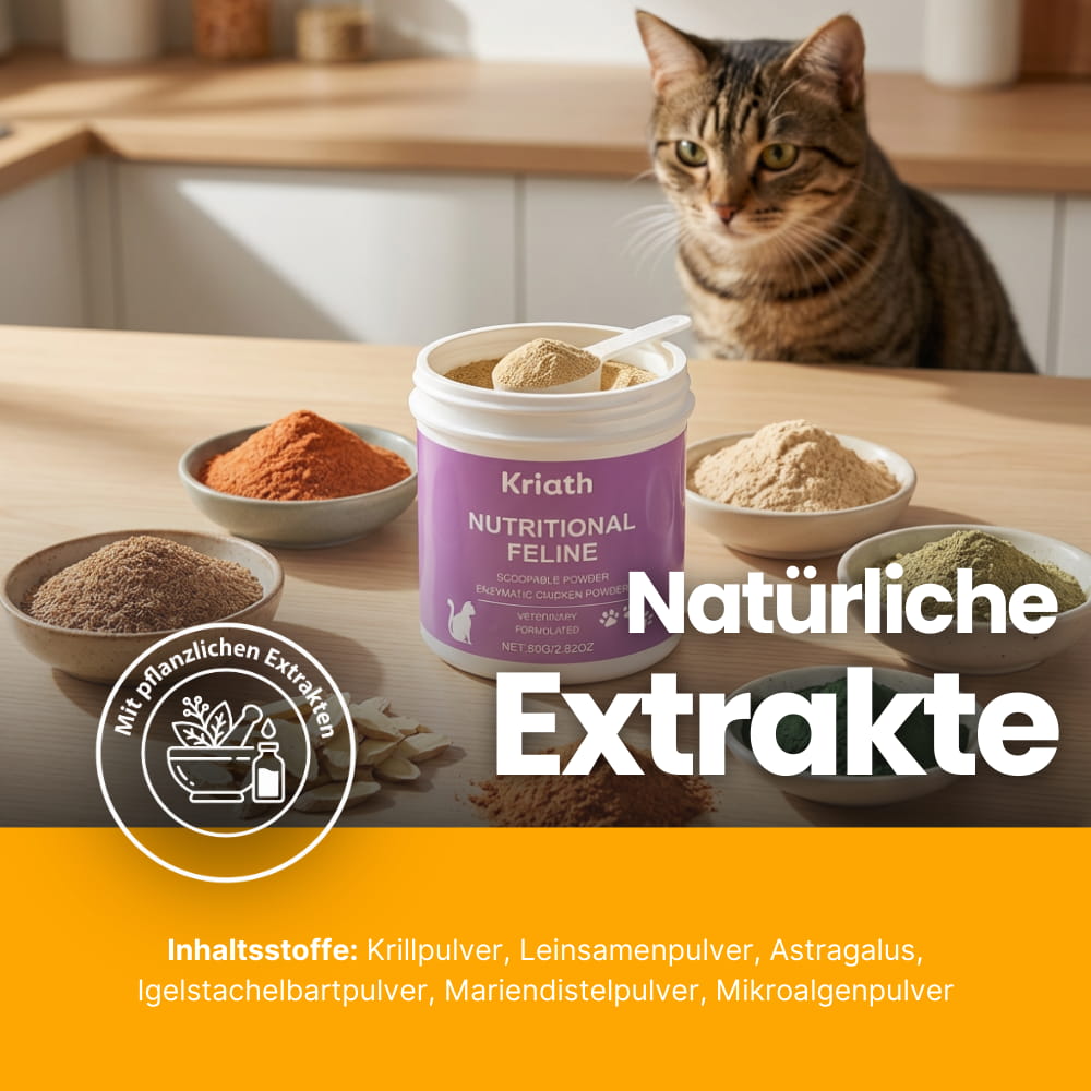 Katzen-Nährstoffpulver für Fell & Haut