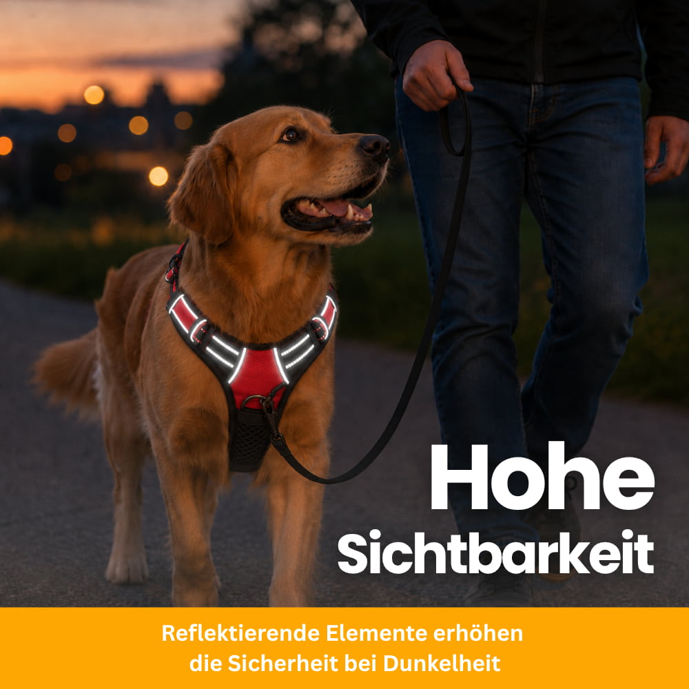 ZugFrei – Gepolstertes Anti-Zug Hundegeschirr