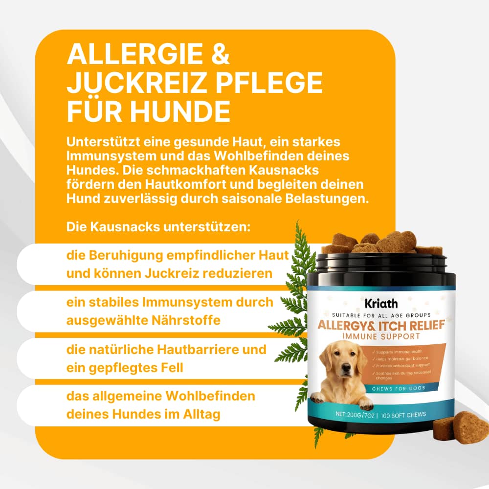 Allergie & Juckreiz Kausnacks für Hunde