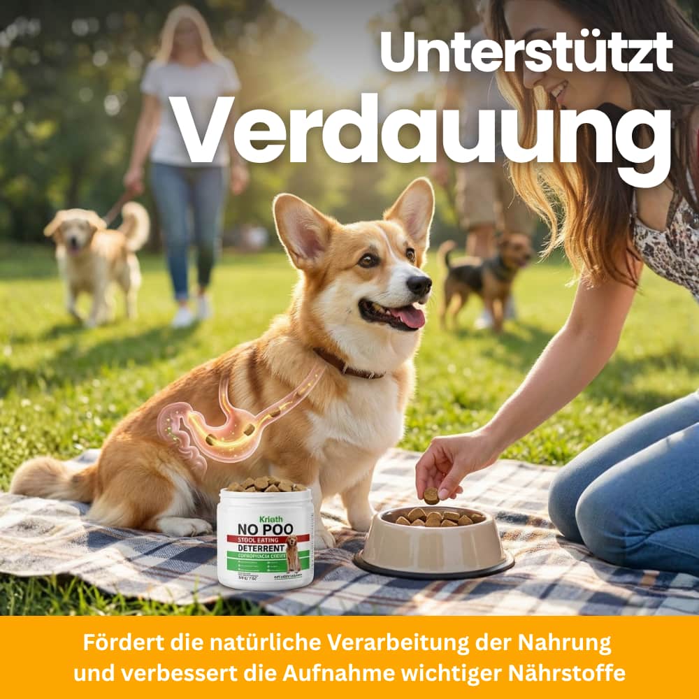 Verdauungskomplex für Hunde - Kautabletten gegen Kotfressen