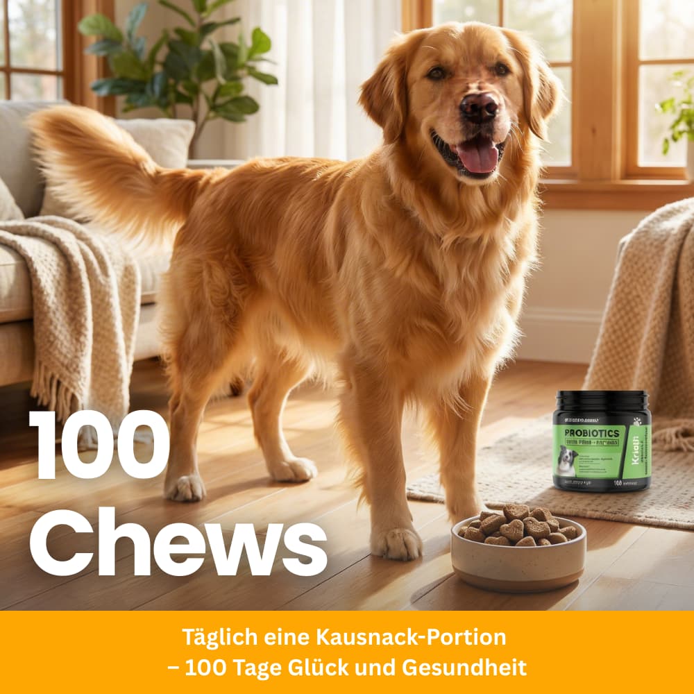 Hunde-Probiotika Soft Chews für Verdauung & Immunsystem