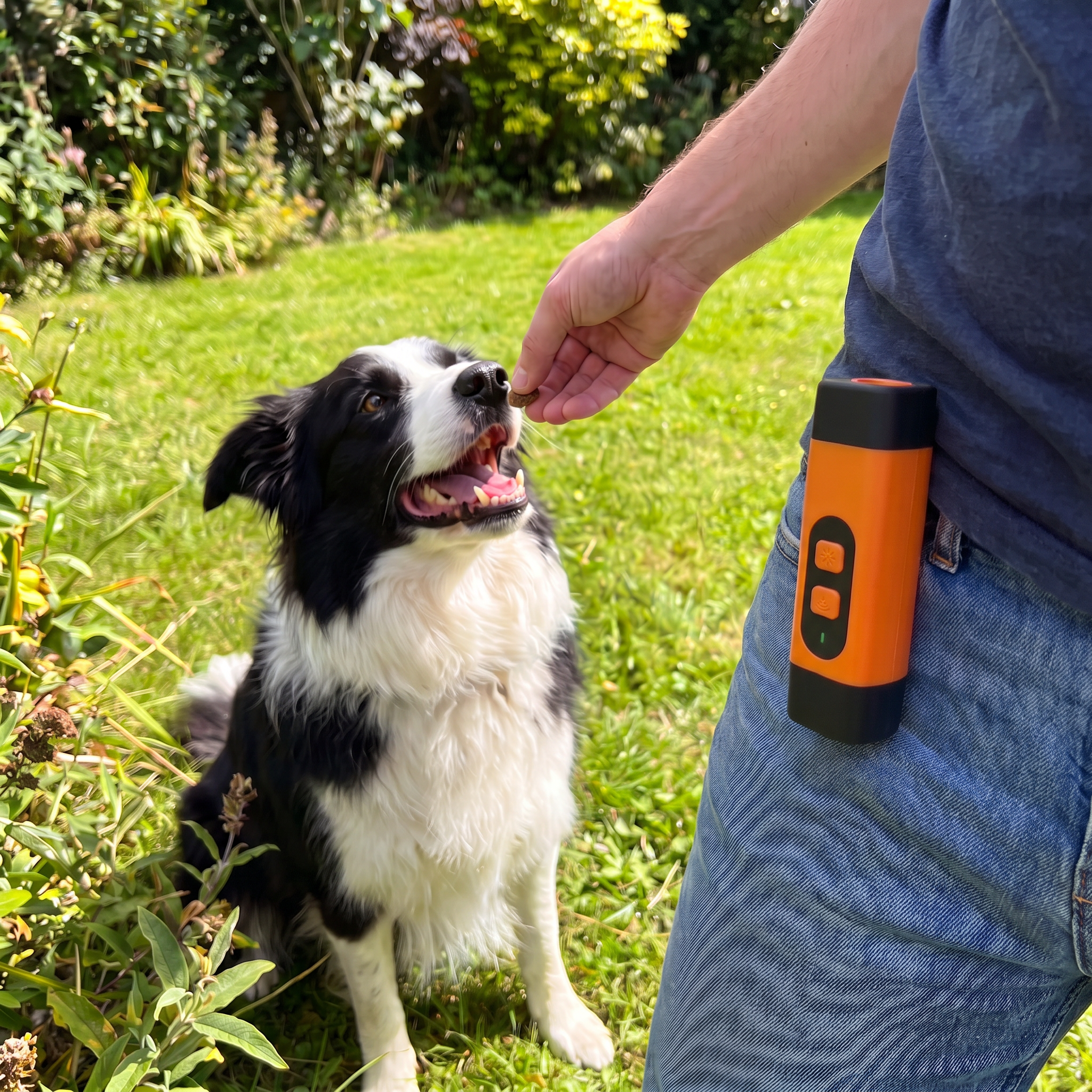 BarkStop Belohnung im Garten