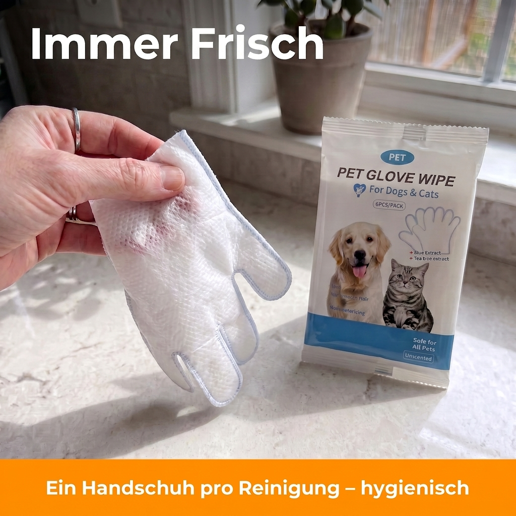 [de] Frischer Reinigungshandschuh, gebrauchsfertig