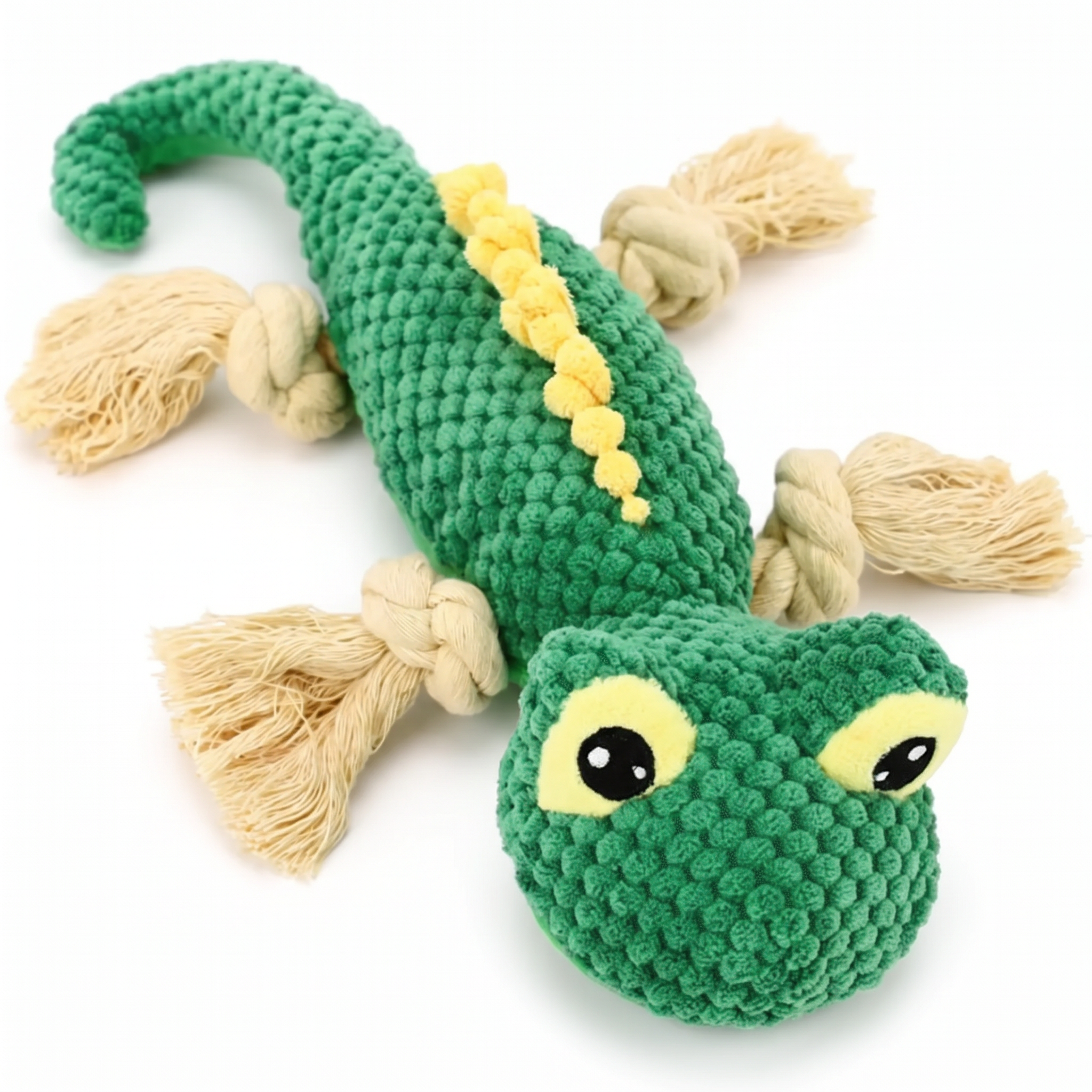 KnabberEchse Gecko-Quietschspielzeug für Hunde